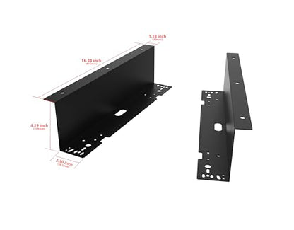HK SYSTEMS Universal Under Counter Mounting Metal Bracket for 13",16",18" Cash Drawer, Black Color - size: 07. Under Mounting Bracket