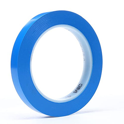 3M Vinyl Tape 471, 1/2 in x 36 yd, Blue, 72 Rolls, Blue Floor Tape - size: 1/2 in x 36 yd, style: 72case