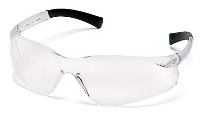 Pyramex Ztek Safety Glasses ANSI Z87+ - color: Clear Lens/ Clear Frame With Dp1000 Earplugs, size: One Size (Single)