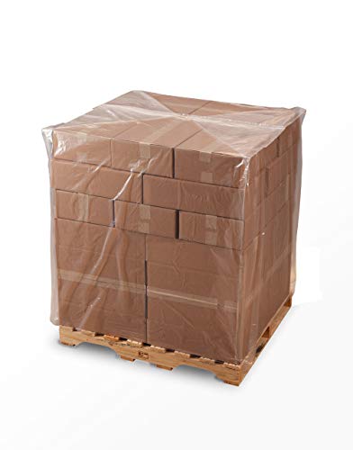 50" x 48" x 84" Clear 4 mil Pallet Top Covers on a Roll (1 Roll) (25 Sheets)
