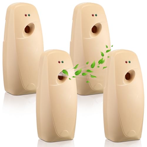 Maxcheck 4 Pcs Automatic Air Freshener Spray Dispenser Room, Light Khaki - color: Light Khaki