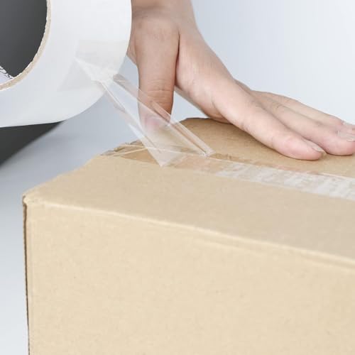 COSIMIXO Heavy Duty Packing Tape 2.7mil x 3.0" x 60 Yards, 6 Rolls,Industrial 3" Core, Clear, Great for Packing, Shipping & Moving - size: 2.7Mil x 3.0" x 60Yds 6-Pack