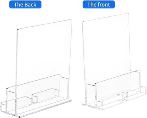 NIUBEE 6 Packs Acrylic Brochure Holder 8.5 x 11, Flyer Menu Display Stand - size: 6 Pack 8.5*11