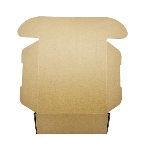 Small Sturdy Cardboard Box 6x6x2 Inch Mailing Corrugated Boxes Set of 10 - size: 6 x 6 x 2 inches