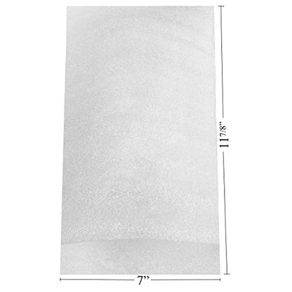 Foam Pouches, 25 Count, 7"x11-7/8", White - size: 7"x11-7/8"
