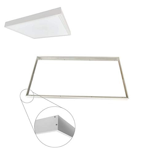 LEDONE 2x2 FT Surface Mount Kit for LED Flat Panel Light, 24x24 inch Ceiling Frame Kit for Panel Light, 1PK