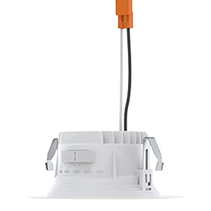 Juno 4" Inch LED Recessed Lighting, RetroBasics Series LED Downlight Trim Kit, Regressed 4" Ceiling Light with 5-in-1 Switchable White Color, 625 Lumens, Baffle Trim, Matte White - color: Switchable White, size: 4-Inch, style: Standard | Non-Adjustable |