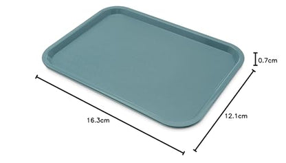 Carlisle Cafe Tray, Fast Food Restaurant Tray, 12 x 16, 1 Ct, Slate Blue - color: Slate, size: 0.7" x 0.5" x 0.3"