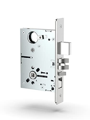 Commercial Mortise Lockset with Lever for Entry/Office Door F04 - color: Rose / Office