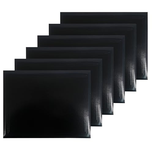 GraduationMall 8.5"x11" Smooth Padded Diploma Cover Certificate Holder Black,6-Packs - color: Black, size: 6 Packs