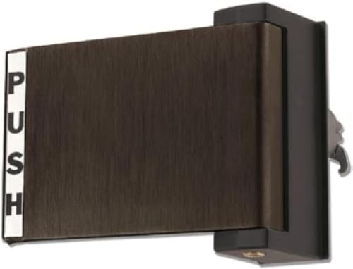 Adams Rite Push Paddle Storefront Door Handle, Bronze, 6"x4.5", Left - color: Duronotic Bronze, style: Left Hand
