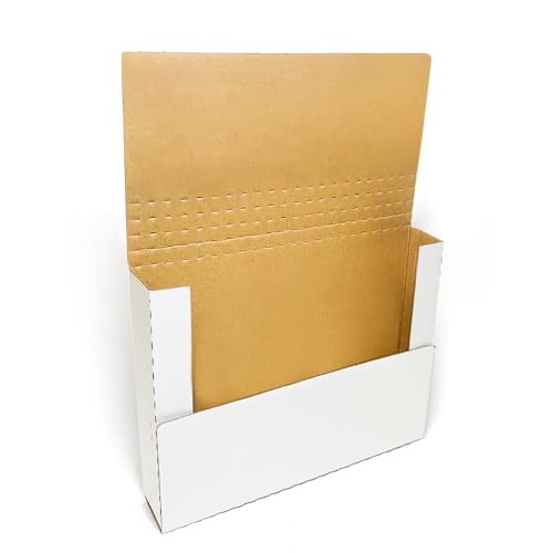 50 Pcs Letter Size Corrugated Mailer, 11x8x2'', Easy-Fold,book Shipping Box - size: 11.125x8.625x2"