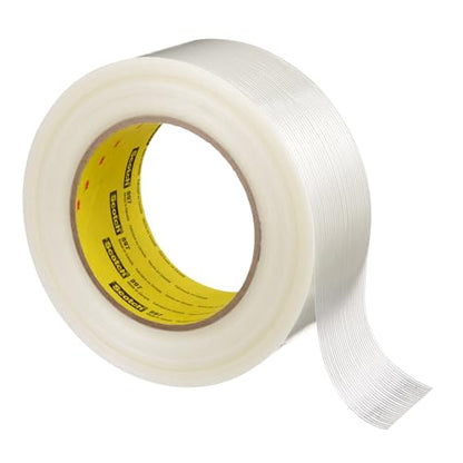 Scotch Filament Strapping Tape, 1/2 in. x 60 yds. (Clear)