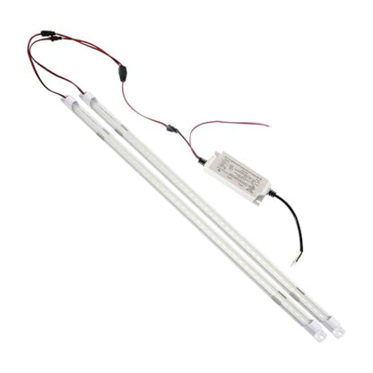3500K Warm LED Retrofit Kit, 2FT 16W 2400LM, 0-10V Dimmable, Clear Cover - color: 2ft 3500k Clear