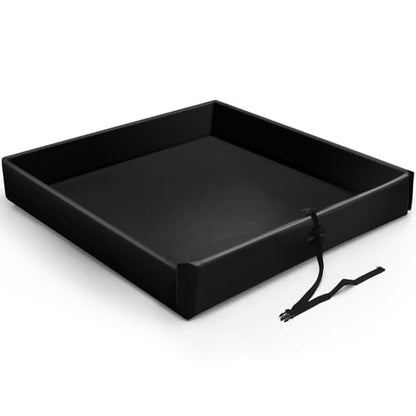 Wettarn 1 Pcs Folding Duck Pond 2’ x 2’ Portable Spill Containment, Black - color: Black, size: 2*2ft