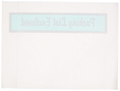 Aviditi PL489 Poly Envelope, Legend "Packing List Enclosed", 4-1/2" Length x 6" Width, 2 mil Thick, Green (Case of 1000) - color: Green