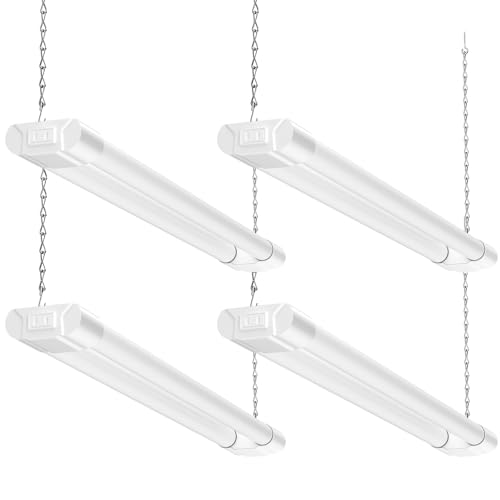 BBOUNDER 4Pack 2FT LED Shop Light, 65000K, 2200LM, Linkable for Garage - color: White, size: 2ft