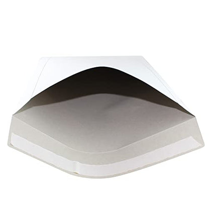 50 EcoSwift 6.5 x 4.5 Rigid Photo Mailers Stay Flats White Cardboard Self Seal Envelopes (Pack of 2) - size: One Size (Pack of 2)