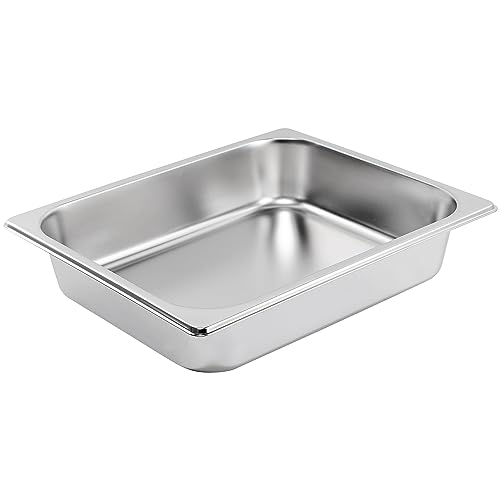 ZeroPone Hotel Pans with Lids, 4 Pack, 1/2 Size, 2.5" Deep - color: 2.5" Deep 4 Pack, size: 1/2 Size