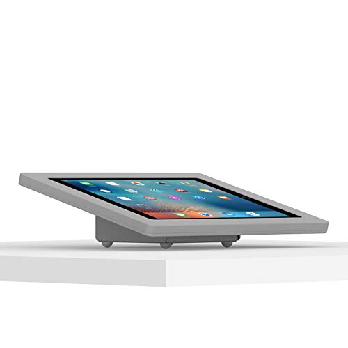 VidaMount Light Grey Enclosure and Fixed Tilted 15° Desk/Surface Mount [Bundle] Compatible with iPad Pro 12.9" (1st/2nd Gen) - color: Light Grey, size: iPad Pro 12.9" (1st/2nd Gen)
