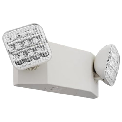 Lithonia Lighting Basics LED Emergency Light, Adjustable Heads 120/277V 2Pk - size: Generation 3 (White, 2-Pack), style: Square Lamp