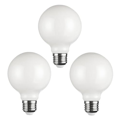 SD LUX G25 Edison LED Light Bulb Dimmable 8W 1000lm Equi100W E26 2700K 3PC - size: 3