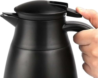 68oz Coffee Carafe Insulated, Thermal Coffee Carafe for Keeping Hot, 2 Pack - color: Silver, Matte Black