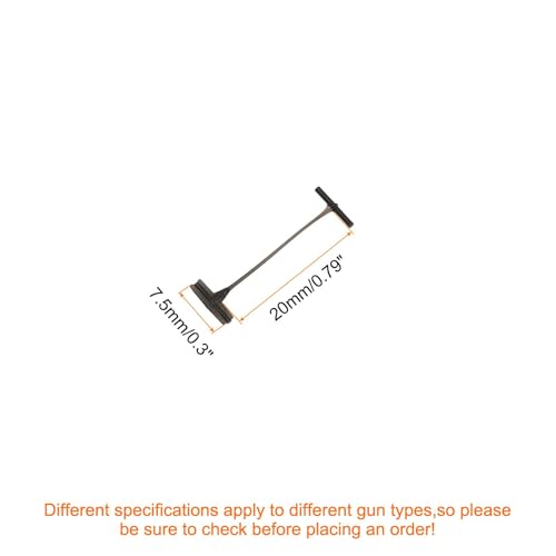 MECCANIXITY Standard Tagging Fasteners,Plastic Regular,Standard Label Gun Price Tagging Barbs for Garment Price Tag Label Tagging Barbs 20mm/0.79 Inch,Pack of 1000 Black - size: 20mm