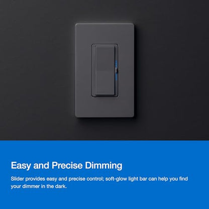 Lutron Caseta Diva Smart Dimmer Starter Kit; Dimmer, Hub, Remote, & More - color: White, size: 1 Pack, style: Smart Dimmer Hub Kit