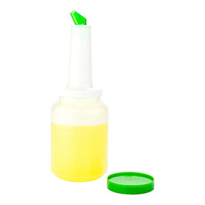 Restaurantware Plastic Storage Container Bottle, Quick Pour, 2 qt - color: Green, size: 64 Ounces