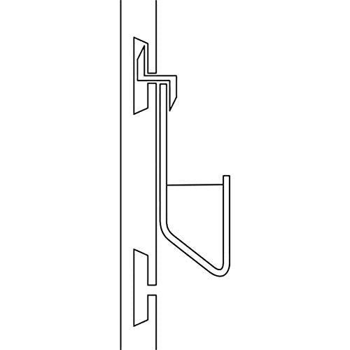 Slatwall Greeting Card Holder, Closed Ends, 11 3/4" , 54521