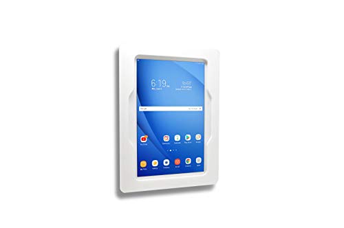 Security Anti-Theft Acrylic VESA Enclosure for Amazon Fire 7 2015 2017 2019 with Free Wall Mount Kit (White, Fire 7) - color: White, size: Fire 7 2015/2017/2019