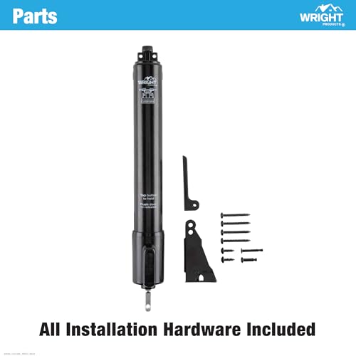 Wright Products EZ-Hold Heavy Duty Pneumatic Storm Door Closer, Black - color: Black
