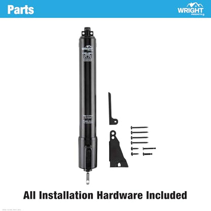 Wright Products EZ-Hold Heavy Duty Pneumatic Storm Door Closer, Black - color: Black