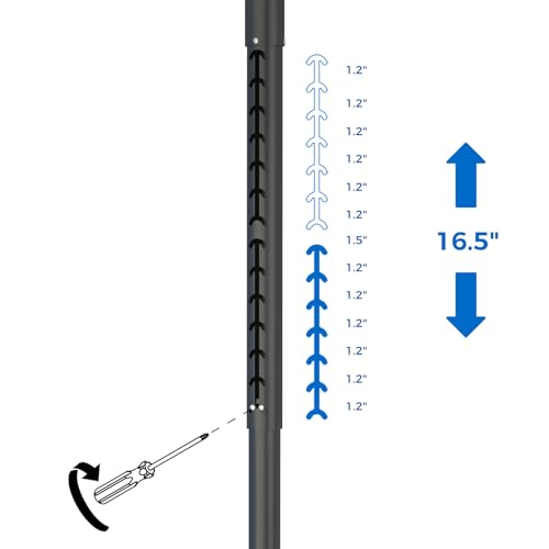 Projector Mount, 42"-59" Height, Universal Ceiling Bracket, 33lb - color: Black, size: 42.5inch-59inch