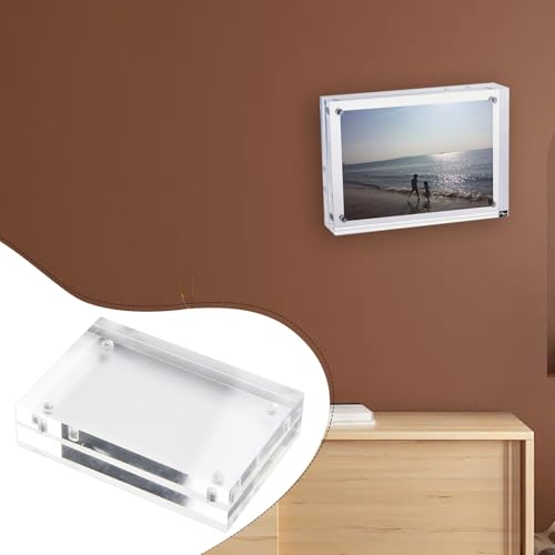 for acrylic Sign Holder, for acrylic Poster Double-Sided Display Stand For Countertops, for acrylic Stands For Display In Offices, Restaurants, And Events(7.5 x 10.5cm) - size: 7.5 x 10.5cm