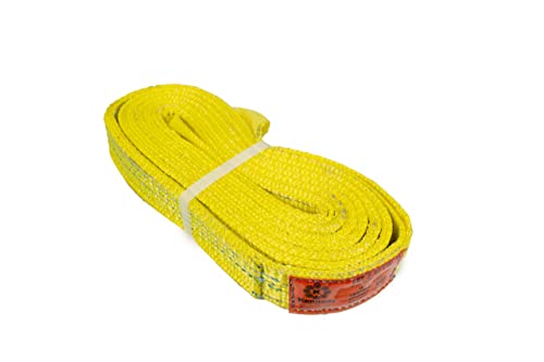 Kennedy Wire Rope & Sling Co. 2" x 14' 2-Ply Twist Eye Polyester Lifting Sling (Various Sizes in Listing) Made in The USA - color: 2" 2-Ply Twist Eye (Type 4), size: 2" x 14'