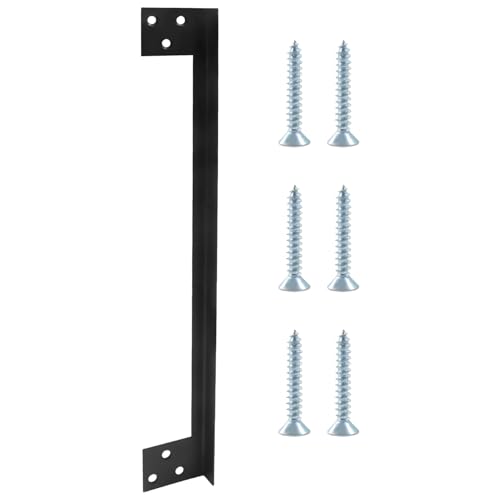 1 Pcs Latch Guard Plate – 11 Inch Stainless Steel Outswing Security Protector, Heavy Duty L-Shaped Lock Shield to Prevent Forced Entry, Credit Card Hacking & Jimmying