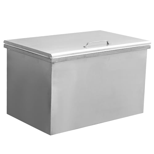 304 Stainless Steel Built-in Refrigerator Bin, Kitchen Cold Storage Container, Multiple Sizes (20x16x13 Inch Etc.), Commercial & Home Use Chilling Bin - size: 28''L x 18''W x 17''H