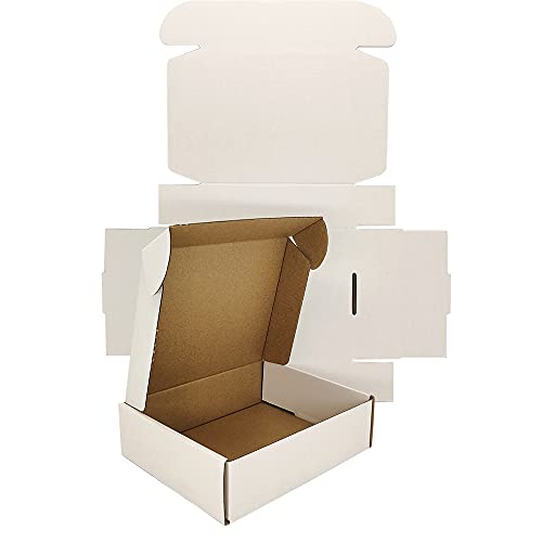 50 pack Small Shipping Box,7x6x2'',Corrugated Mailer,Cardboard Box, White - size: 7x6x2"