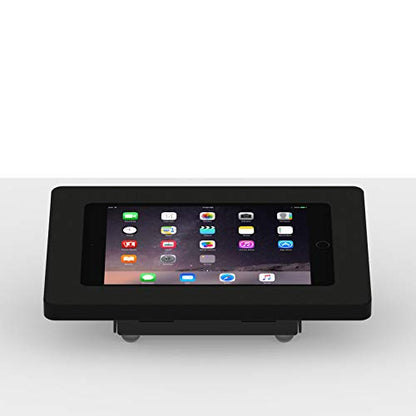 VidaMount Black Enclosure and Fixed Tilted 15° Desk/Surface Mount [Bundle] Compatible with iPad mini 1/2/3 - color: Black, size: iPad Mini 1/2/3