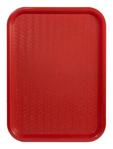 Winco FFT-1216R Red Fast Food Tray - color: Red, size: 12" x 16"