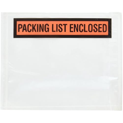JVCC Pressure Sensitive Enclosed Envelopes, 4-1/2 in. x 5-1/2 in. (PACKING LIST ENCLOSED) / 1,000 envelopes