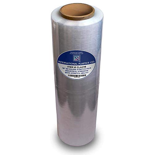 International Plastics Co. 18" Stretch Film/Wrap 1500 feet 80 Gauge, 1 Pack - color: Clear, size: 1 Pack