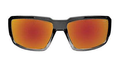 BOMBER Unisex Adult Boogie Bomb - color: 2 Tone Smoke Frame / Red Mirror Lens