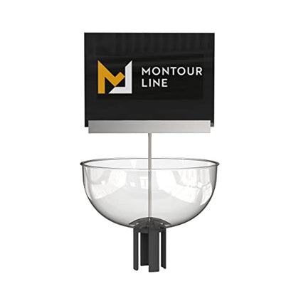 Montour Line Merchandising Display Bowl for Retractable Belt Barrier Stanchion