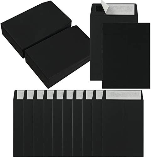 100 Pack Seed Envelopes Self-Adhesive, 3 1/4 x 4 1/2 inches, Black - color: Black