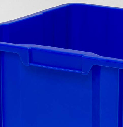READYSPACE Commercial Industrial Heavy Duty Stackable Open-Front Recycling Bin Box Containers, 12 Gallon, 2 Pack, Blue - size: 12 Gallon, 2 Pack