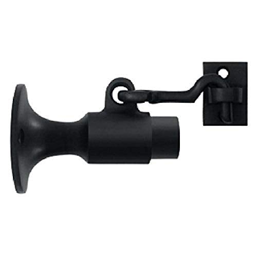 Deltana SAHW325U19 3-5/8-Inch Projection Wall Mount Bumper with Holder , Black - color: Black
