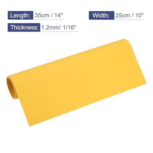 MECCANIXITY Corrugated Paper Sheets 5pcs 14x10x1/16inch Golden Yellow - color: Golden Yellow, size: 14inch x 10inch x 1/16inch